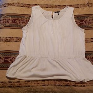 Cream Colored Sleeveless Blouse
